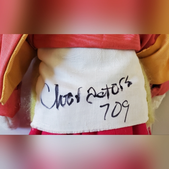 Easter Bunny Colorful Finely Dressed Signed Bendable Plush Stuffed Animal - EUC - Picture 5 of 11